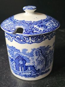 Antique George Jones & Sons "Abbey 1790"  Jam  Preserve Pot