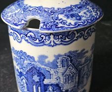 Antique George Jones & Sons "Abbey 1790"  Jam  Preserve Pot