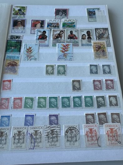 JAMAICA collection in stamp album