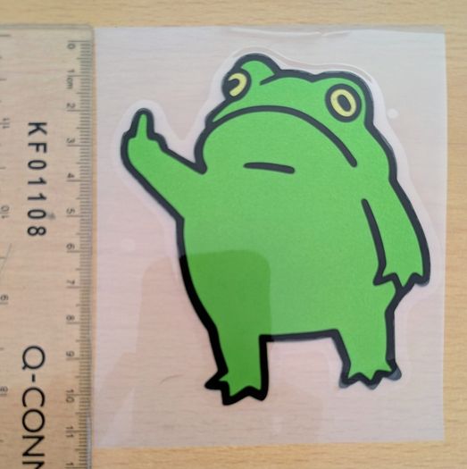 Sticker Frog Reflective Vinyl Waterproof