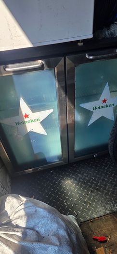 Heineken  double chill fridge.