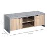 Modern Wooden TV Stand, 120Lx40Wx44cm Grey (FREE POSTAGE) Image 5