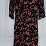 Black floral print dress UK14 Image 2