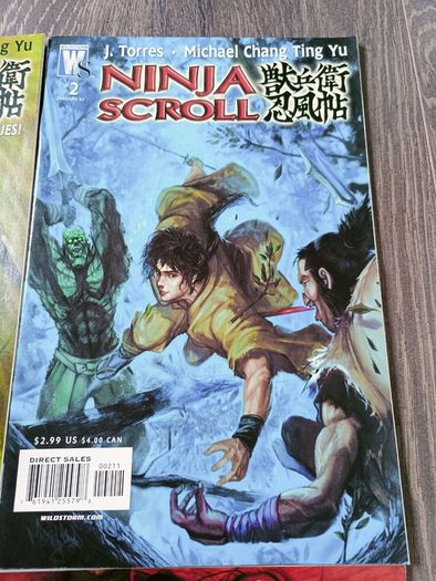 Ninja Scroll Comic Book Lot 11 Issues DC Wild Storm