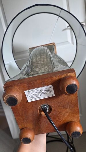 Mercury glass table lamp