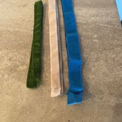 velvet ribbons x 3