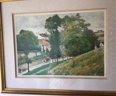 Large Monet  print framed
