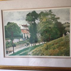 Large Monet  print framed