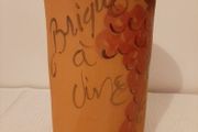 Terracotta wine cooler or utensil holder