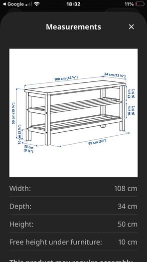 ikea tjusig shoe rack
