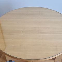 Round table with glass top