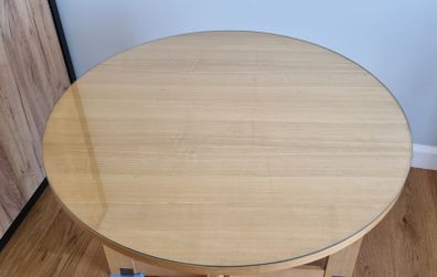 Round table with glass top