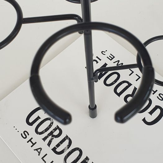 Gordon's Gin metal glass display stand holds 4 glasses