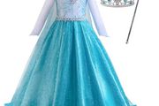 New Frozen Princess Elsa Fancy Costume With Accessories 3-4 Yrs