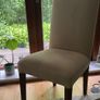 Cream coloured dining chair Image 3
