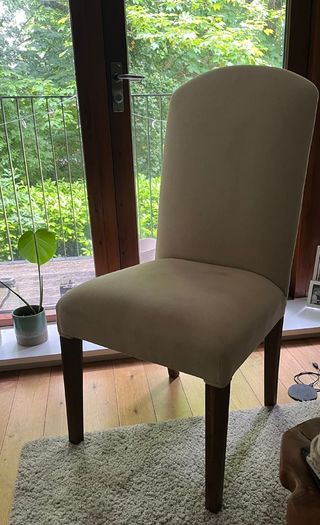 Cream coloured dining chair