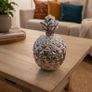 H&M Home Pineapple Ornament Jar Silver Glass Image 2