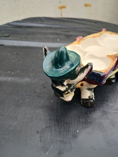 Vintage Donkey pulling Cart