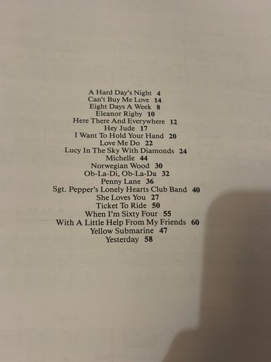 The Joy of the Beatles sheet music songbook