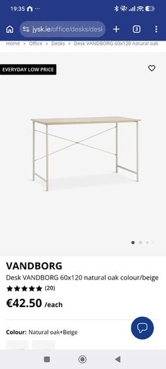 Desk white