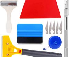 Wallpaper Hanging Kit Wallpaper Tools Wallpaper Smoothing Tool with Paint Brush, Wallapaper Scraper, Red Squeegee, Tape Measure (FREE POSTAGE)