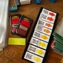 Lot stationery office school supplies - lever arch folders, plastic pockets, coloured pencils, stapler Image 3