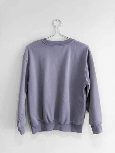 Pre Owned Dunnes Stores Slate Blue Graphic Sweatshirt