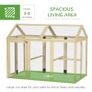 Large Chicken Run, Wooden Chicken coop, with Combinable Design - Natural Wood Finish Image 3