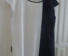 A Classic Black & White Sleeveless Dress