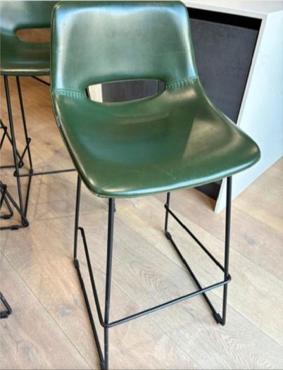faux leather stools (4)