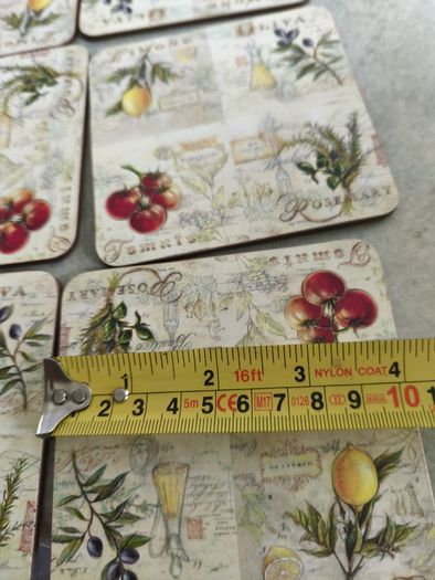 Fruit  Coasters set of 8 .