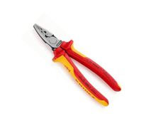 KNIPEX Crimping Pliers for Wire Ferrules Insulated with Multi-Component Grips