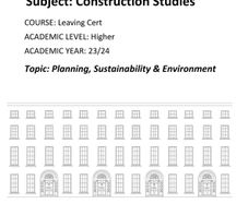 Leaving Cert Construction Studies Institute Notes