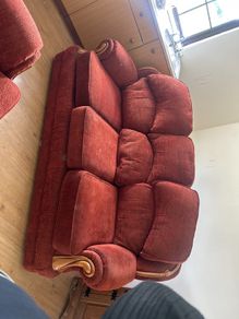 sofa and 2 arm chairs