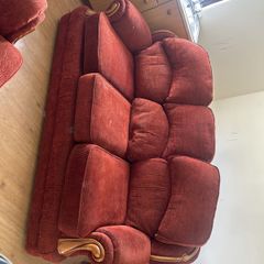 sofa and 2 arm chairs