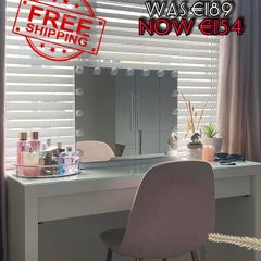 NEW SALE | Hollywood Vanity Cosmetic Mirror For Makeup with Lights, Type-C and USB Output Port, 15 Bulbs 3 Lighting Modes