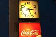 Coca Cola Lighted Wall Clock Year 1976