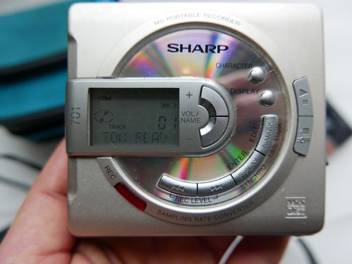 Sharp Minidisc Recorder Player Md Ms701h  Works Well.