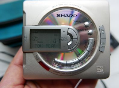 Sharp Minidisc Recorder Player Md Ms701h  Works Well.