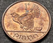 Ireland 1962 Unc 1d Penny coin