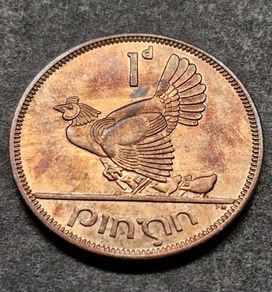 Ireland 1962 Unc 1d Penny coin
