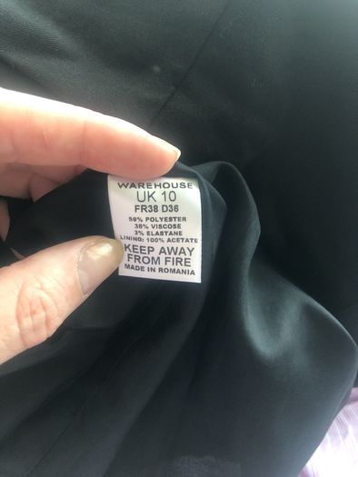 Warehouse black dress