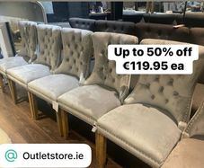 Kayla velvet dining chairs absolutely fabulous new