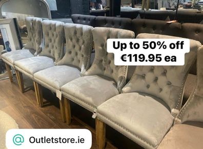 Kayla velvet dining chairs absolutely fabulous new