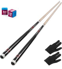 Pool Cue,Pool Cues Set of 2 Pool 58" Cue Sticks Pool Cues Adult Canadian Maple Wood Cue Stick Pool Cues Adult for Professional Billiard Players MULTIPLE OPTIONS AVAILABLE (FREE POSTAGE)