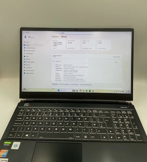 Pc Specialist 15" Gaming Laptop I7 10875h 32gb Ram 1tb Ssd Nvidia Geforce Rtx 2060 6gb Win 11 Pro
