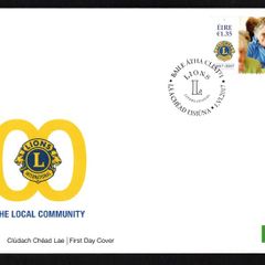 2017 Ireland The 100th Anniversary of Lions Clubs International Commemorative Stamp An Post First Day Cover (FDC)