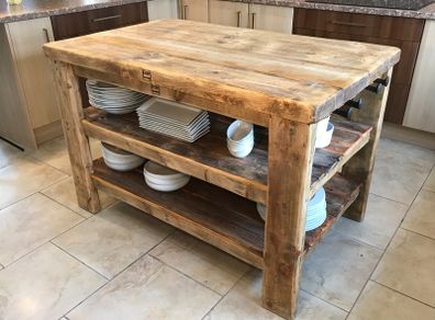 Kitchen Island Butcher Block Style