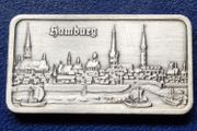 1 Oz silver Hamburg Heraeus Antiqued bar