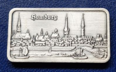 1 Oz silver Hamburg Heraeus Antiqued bar